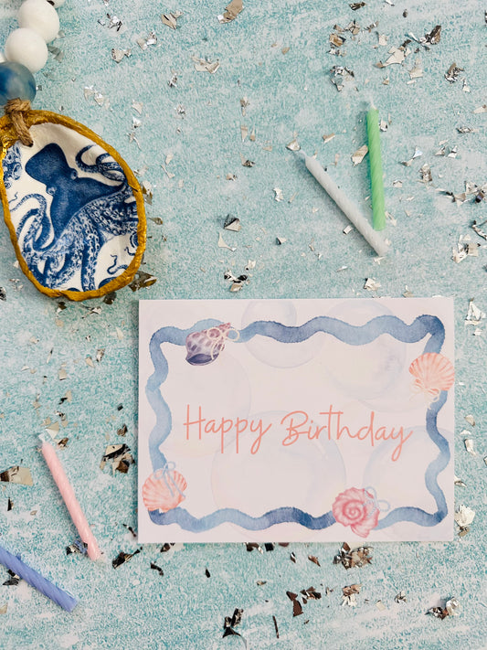 Birthday Shells Birthday Card