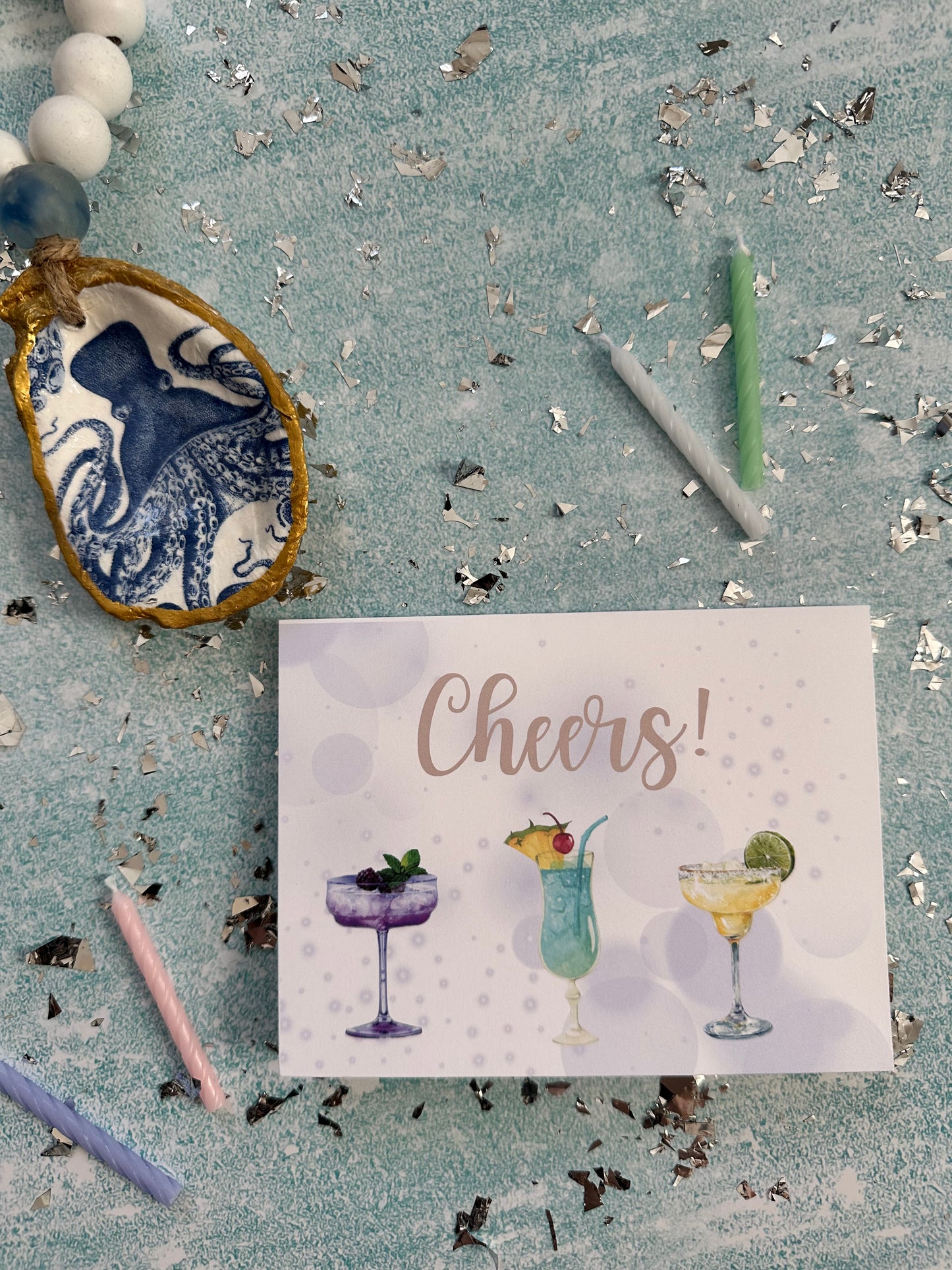 Bubbles at the Beach Greeting Card